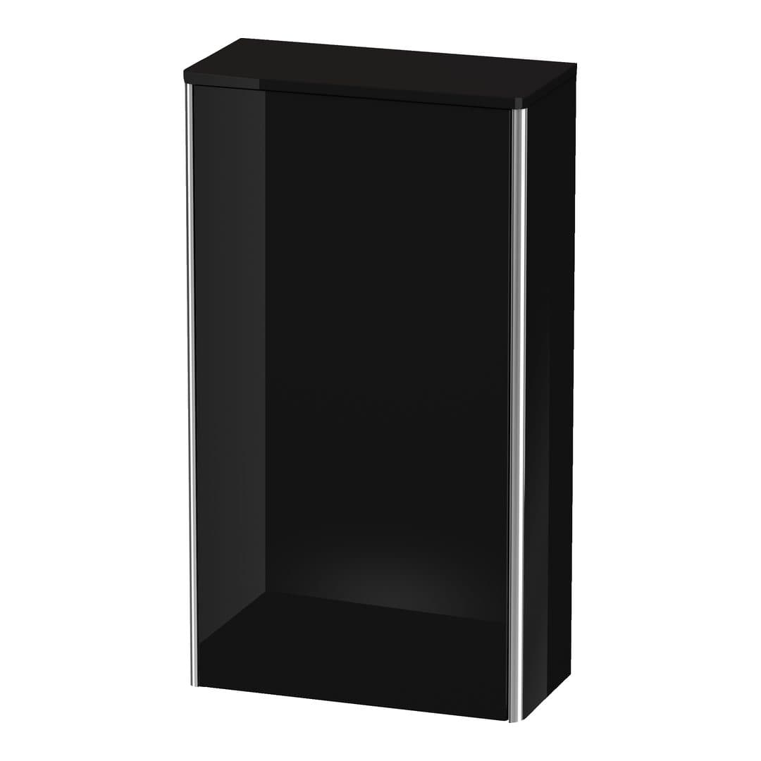 Duravit XSquare – Κολόνα Μπάνιου – 500 mm, μεσαία, 1 πόρτα, δεξιά – Black High Gloss, Lacquer (XS1303R4040)