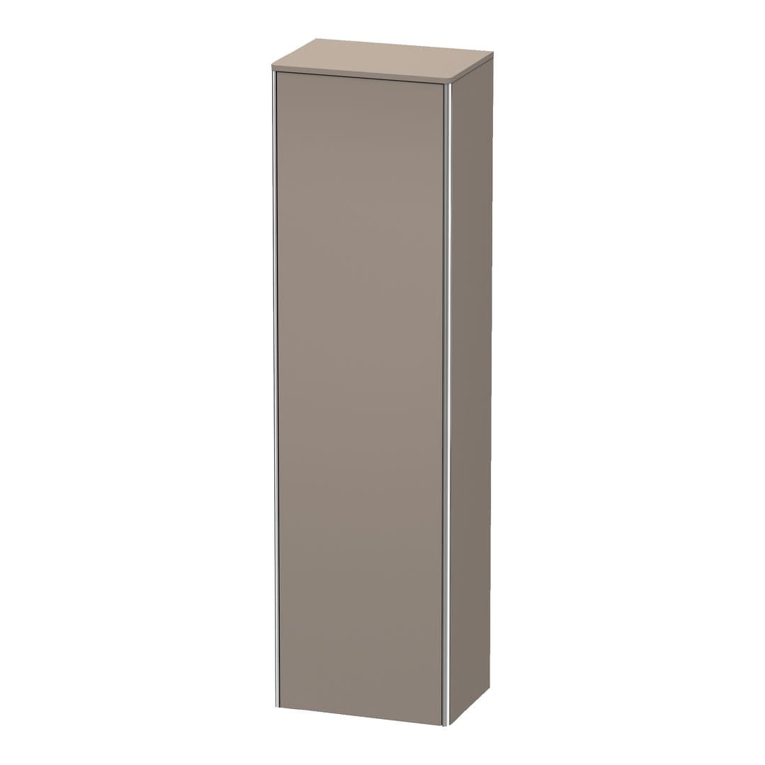 Duravit XSquare – Κολόνα Μπάνιου – 500 mm, 1 πόρτα, αριστερή, 500 x 356 x 1776 mm – Basalte Matt, Decor (XS1313L4343)