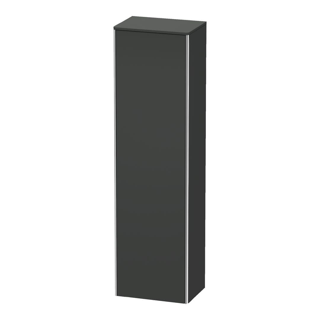 Duravit XSquare – Κολόνα Μπάνιου – 500 mm, 1 πόρτα, αριστερή – Graphite Matt, Decor (XS1313L4949)
