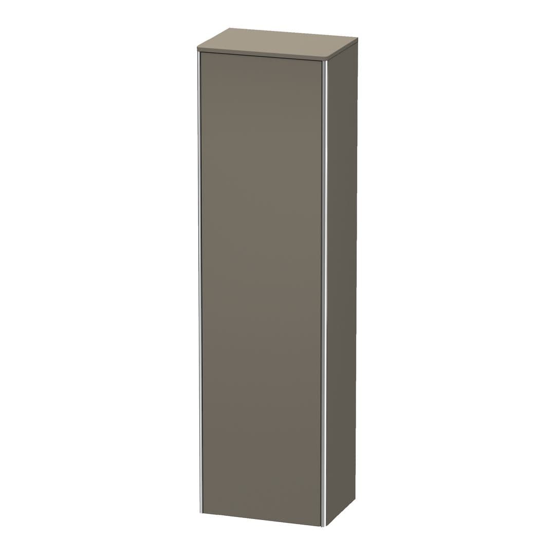 Duravit XSquare – Κολόνα Μπάνιου – 500 mm, 1 πόρτα, δεξιά, 500 x 356 x 1776 mm – Flannel Grey Satin Matt, Lacquer (XS1313R9090)