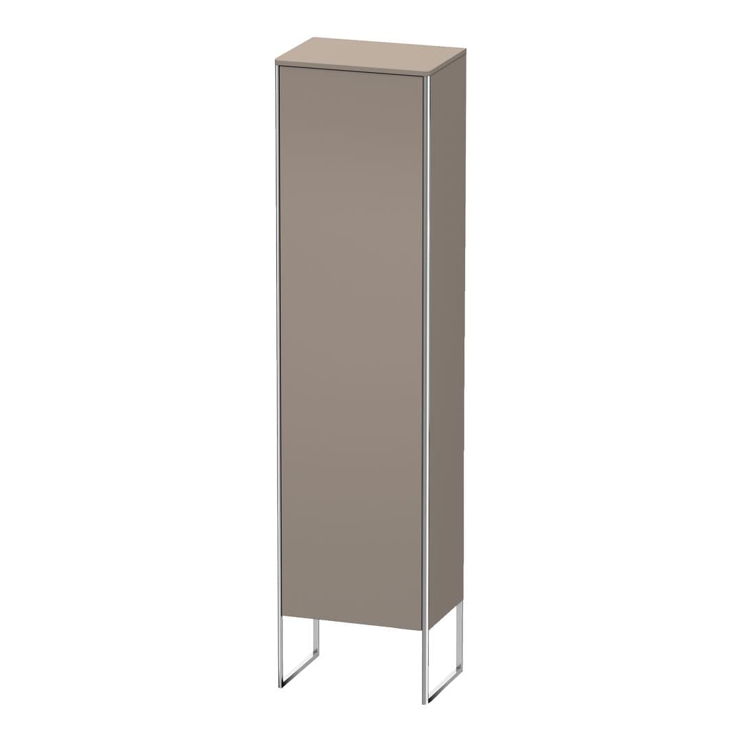 Duravit XSquare – Κολόνα Μπάνιου – 500 mm, 1 πόρτα, αριστερή, 500 x 356 x 2016 mm – Basalte Matt, Decor (XS1314L4343)