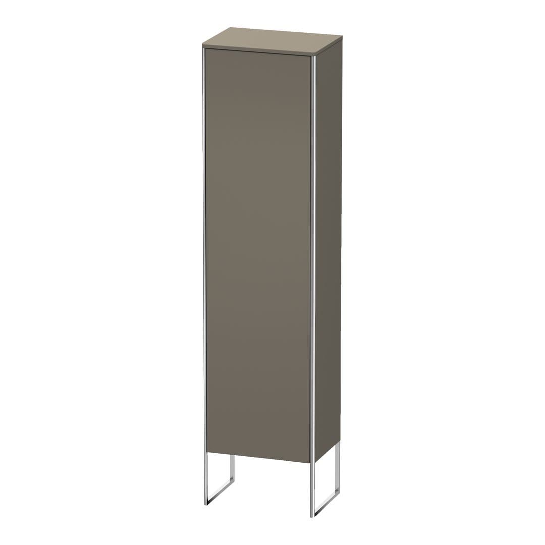 Duravit XSquare – Κολόνα Μπάνιου – 500 mm, 1 πόρτα, δεξιά, 500 x 356 x 2016 mm – Flannel Grey Satin Matt, Lacquer (XS1314R9090)