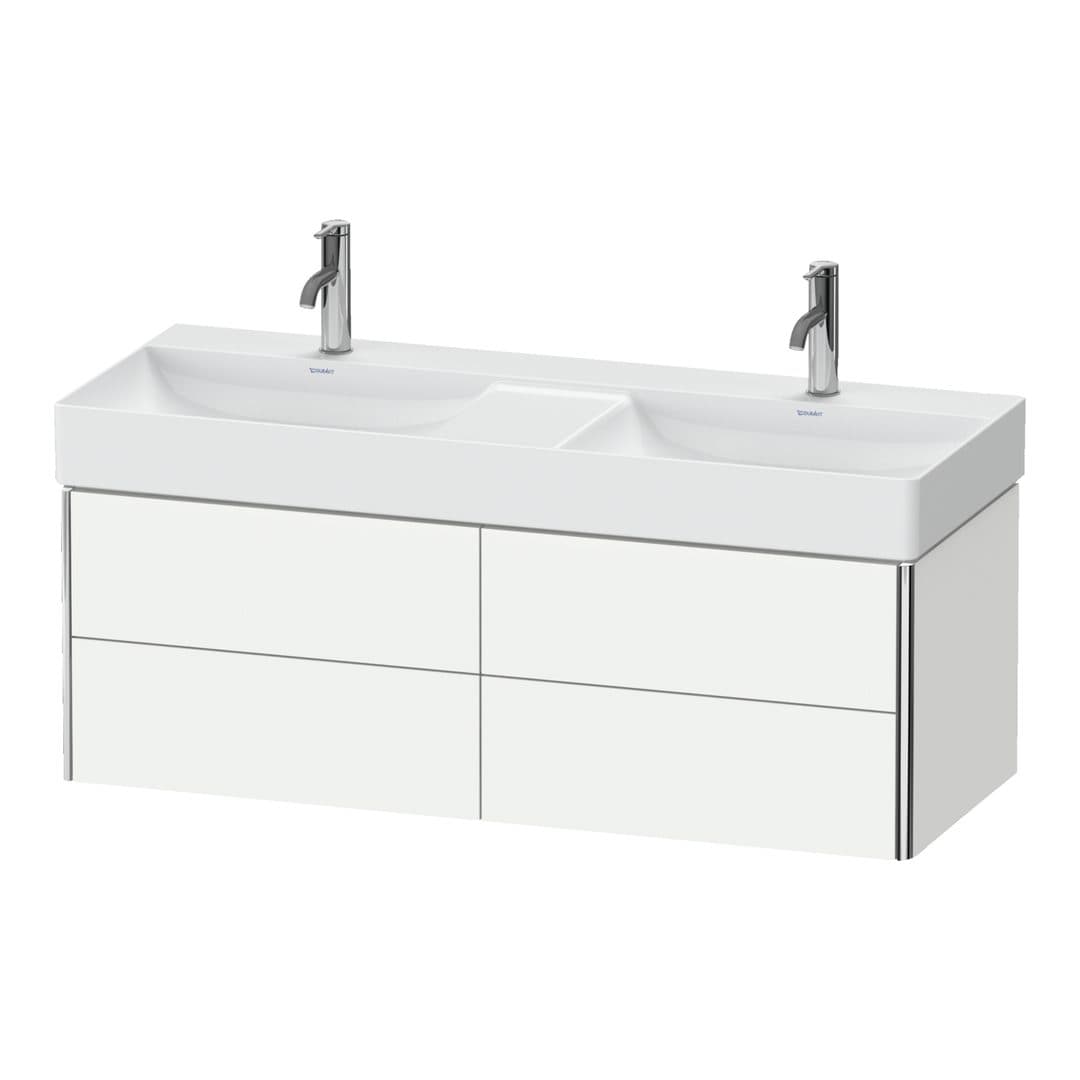 Duravit XSquare – Έπιπλο Νιπτήρα – 1184 mm, 4 συρτάρια – White Matt, Decor (XS416401818)