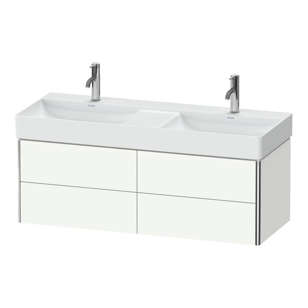 Duravit XSquare – Έπιπλο Νιπτήρα – 1184 mm, 4 συρτάρια – White Satin Matt, Lacquer (XS416403636)