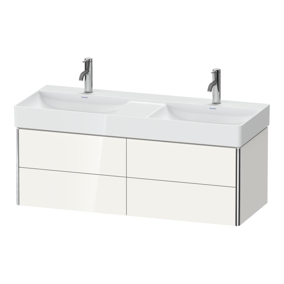 Duravit XSquare – Έπιπλο Νιπτήρα – 1184 mm, 4 συρτάρια – White High Gloss, Lacquer (XS416408585)