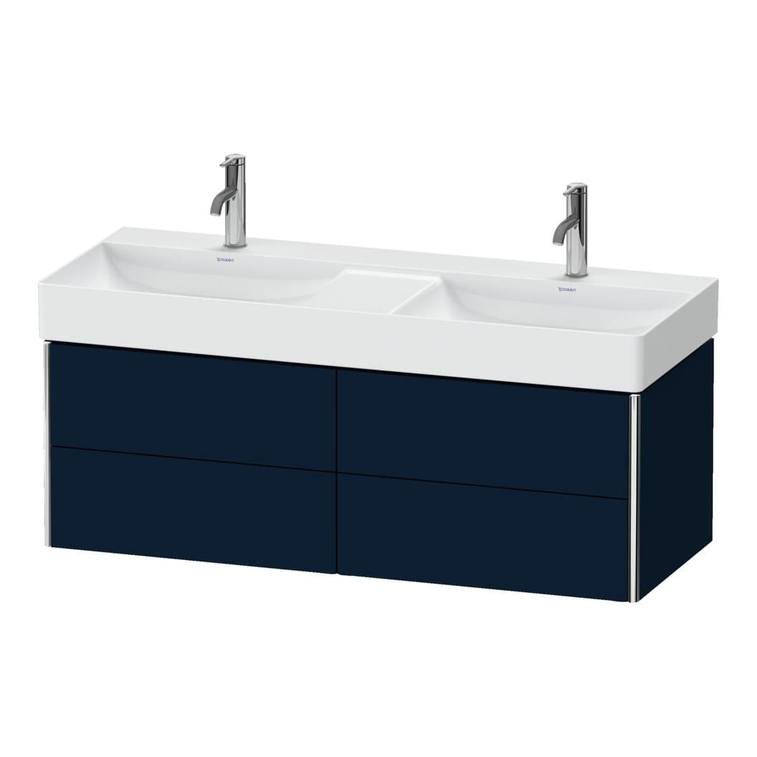 Duravit XSquare – Έπιπλο Νιπτήρα – 1184 mm, 4 συρτάρια – Night blue Satin Matt, Lacquer (XS416409898)
