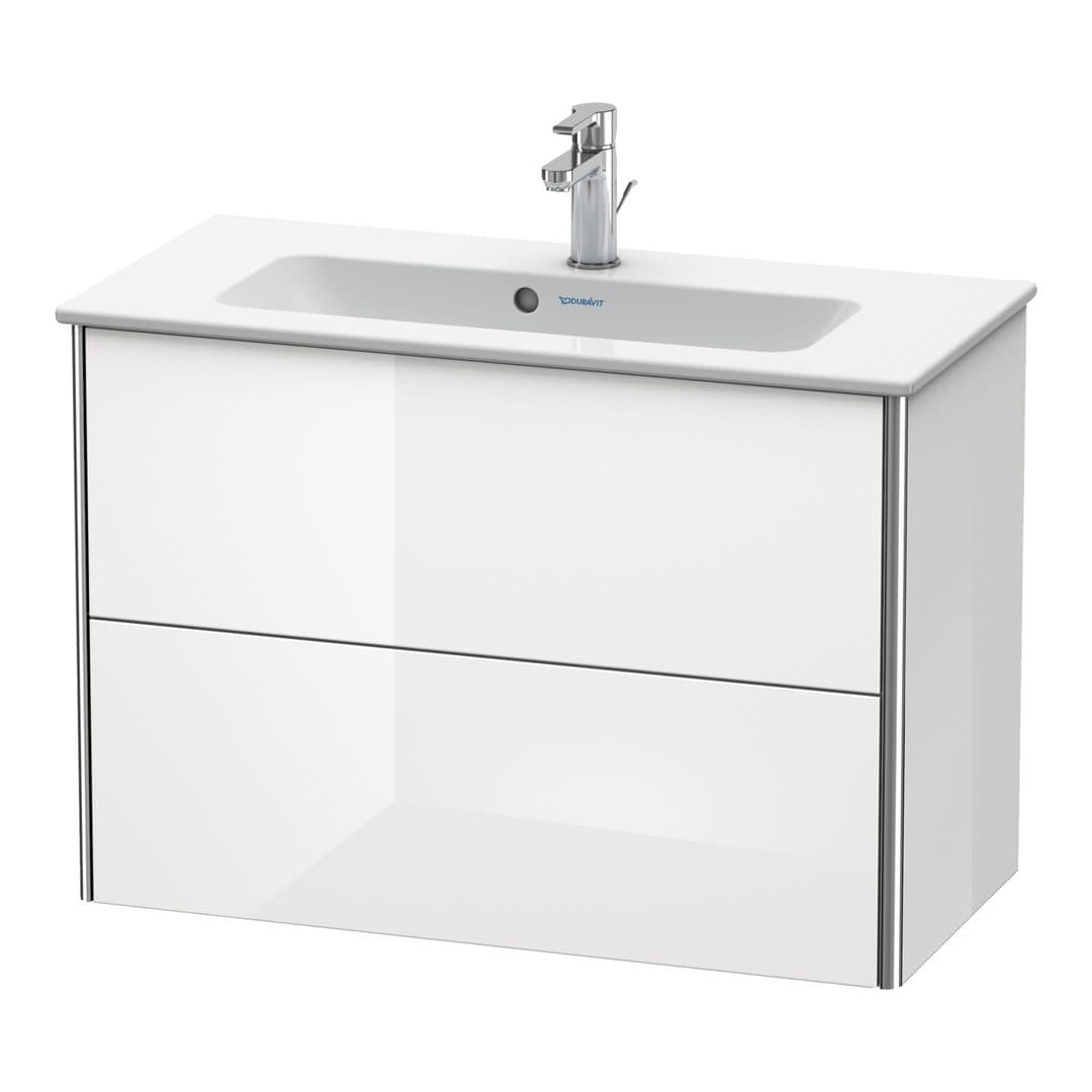 Duravit XSquare – Έπιπλο Νιπτήρα – 810 mm, 2 συρτάρια, νιπτήρας κέντρο, Compact – White High Gloss, Decor (XS416602222)