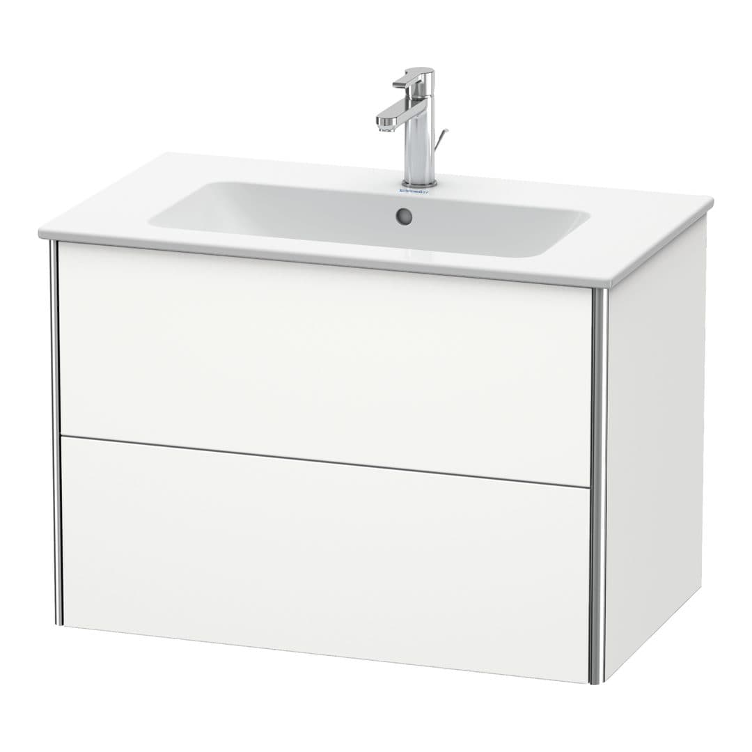 Duravit XSquare – Έπιπλο Νιπτήρα – 810 mm, 2 συρτάρια, νιπτήρας κέντρο – White Satin Matt, Lacquer (XS417203636)