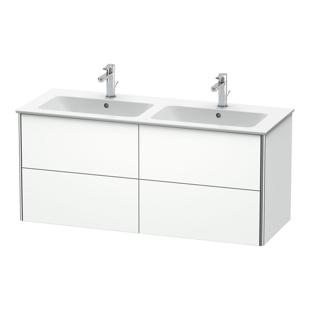 Duravit XSquare – Έπιπλο Νιπτήρα – 1280 mm, 4 συρτάρια – White Matt, Decor (XS417501818)
