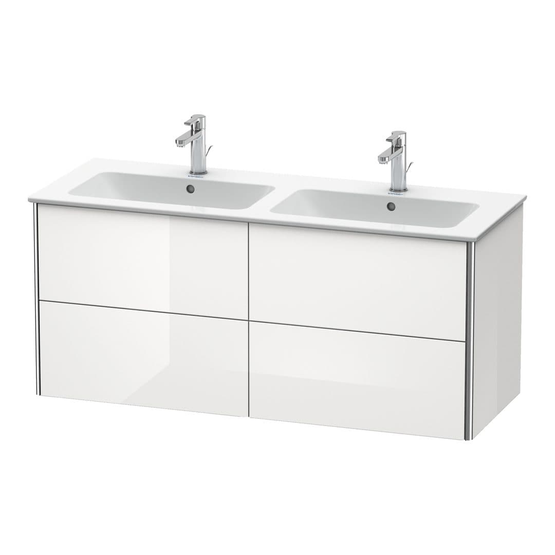 Duravit XSquare – Έπιπλο Νιπτήρα – 1280 mm, 4 συρτάρια – White High Gloss, Decor (XS417502222)