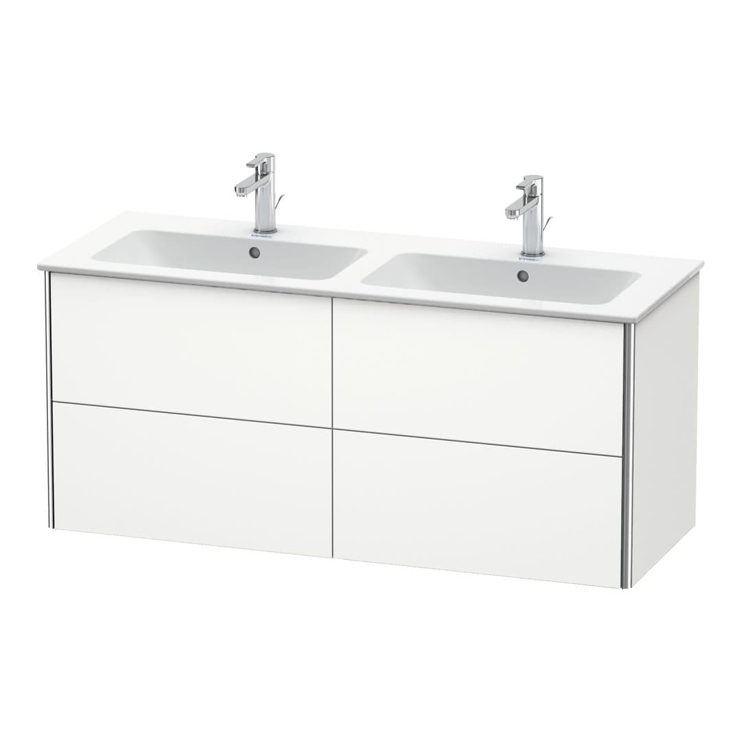 Duravit XSquare – Έπιπλο Νιπτήρα – 1280 mm, 4 συρτάρια – White Satin Matt, Lacquer (XS417503636)