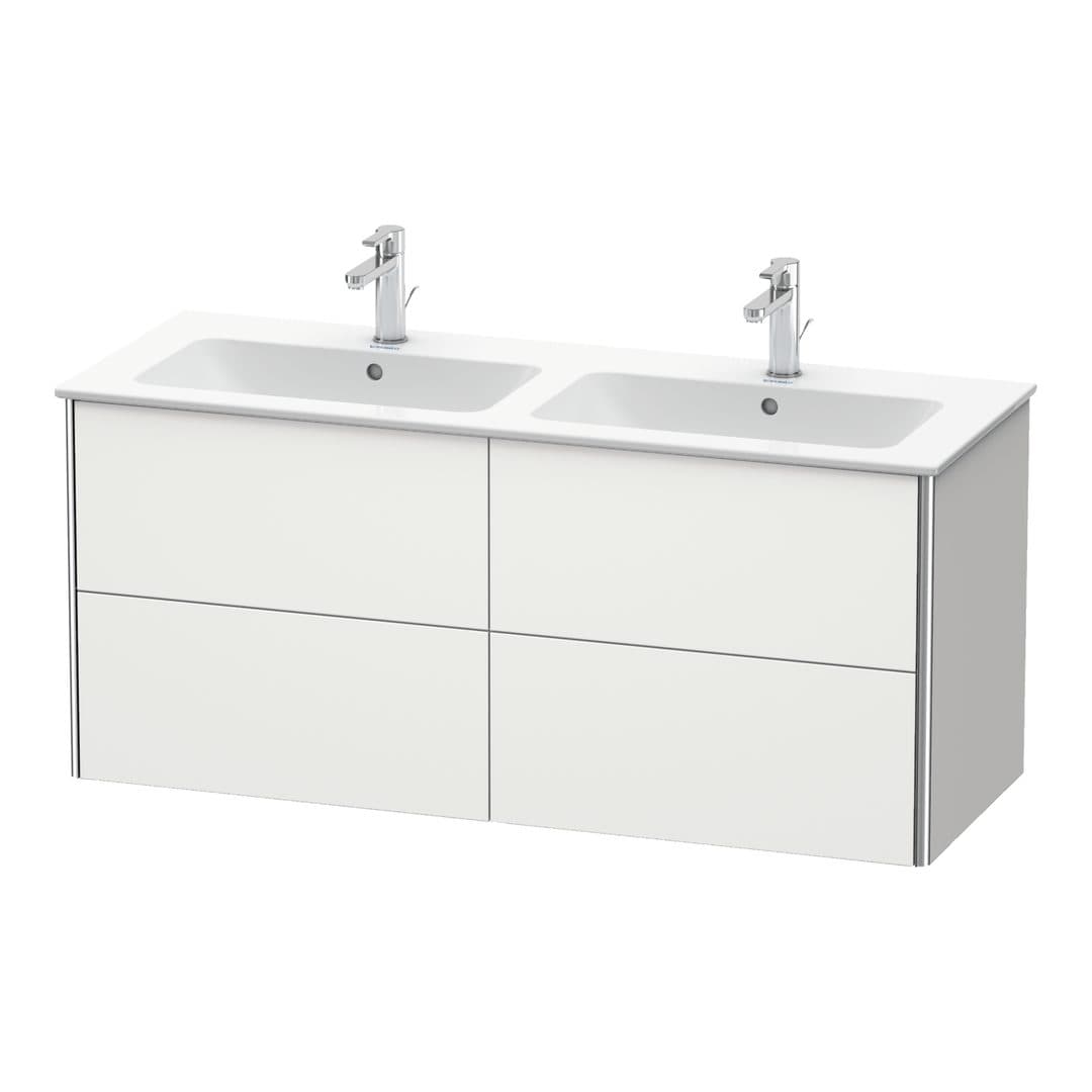 Duravit XSquare – Έπιπλο Νιπτήρα – 1280 mm, 4 συρτάρια – Nordic white Satin Matt, Lacquer (XS417503939)