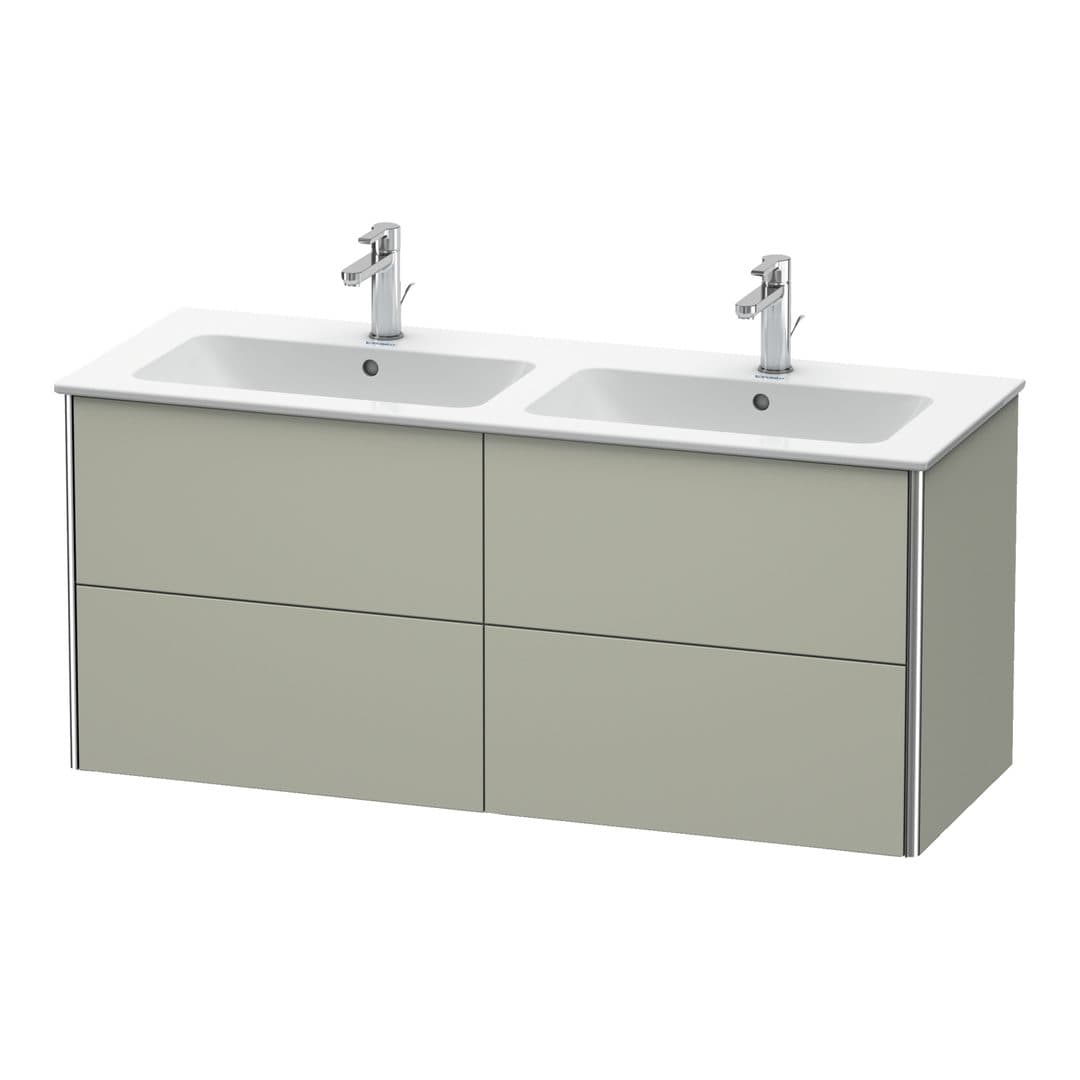 Duravit XSquare – Έπιπλο Νιπτήρα – 1280 mm, 4 συρτάρια – Taupe Satin Matt, Lacquer (XS417506060)