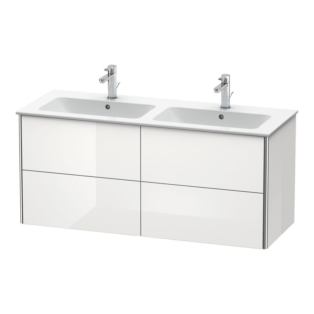 Duravit XSquare – Έπιπλο Νιπτήρα – 1280 mm, 4 συρτάρια – White High Gloss, Lacquer (XS417508585)