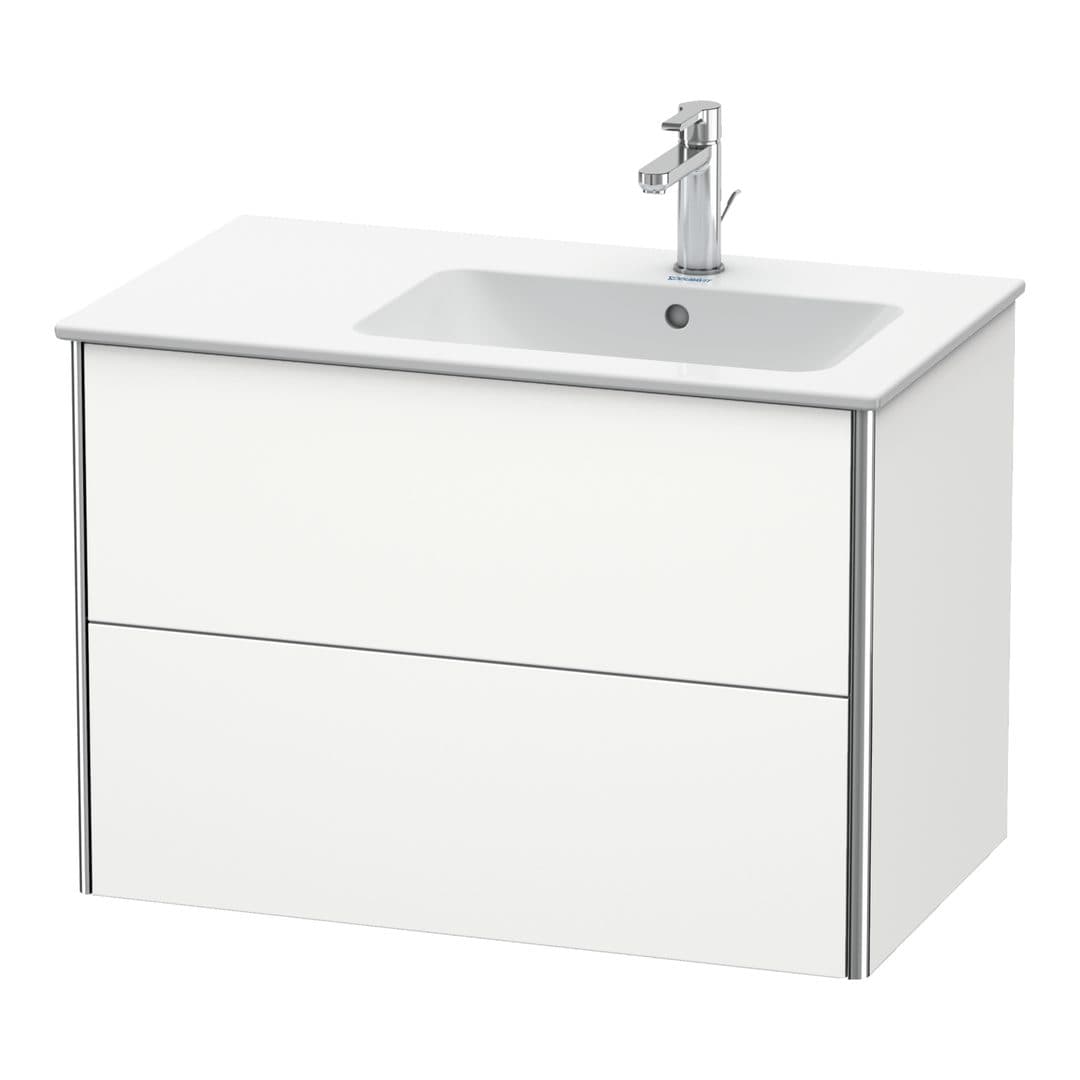 Duravit XSquare – Έπιπλο Νιπτήρα – 810 mm, 2 συρτάρια, νιπτήρας δεξιά – White Satin Matt, Lacquer (XS417703636)