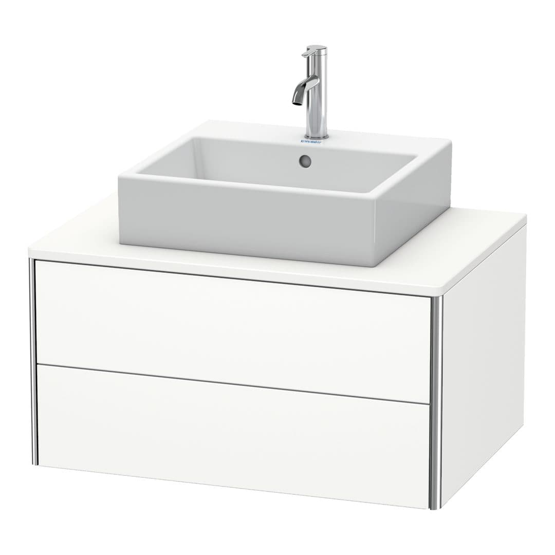 Duravit XSquare – Έπιπλο Νιπτήρα – 800 mm, για κονσόλα, 2 συρτάρια, νιπτήρας κέντρο, 800 x 548 x 400 mm – White Satin Matt, Lacquer (XS491003636)