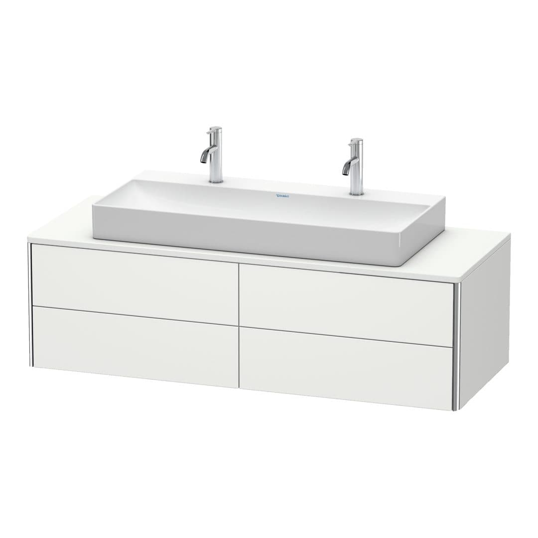 Duravit XSquare – Έπιπλο Νιπτήρα – 1400 mm, για κονσόλα, 4 συρτάρια, νιπτήρας κέντρο, 1400 x 548 x 400 mm – Nordic white Satin Matt, Lacquer (XS4915M3939)
