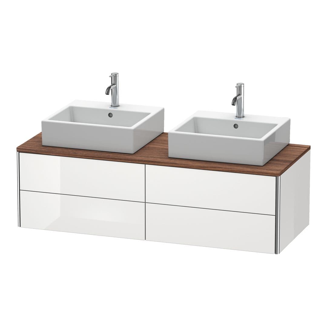 Duravit XSquare – Έπιπλο Νιπτήρα – 1400 mm, για κονσόλα, 4 συρτάρια, 1400 x 548 x 400 mm – White High Gloss, Lacquer (XS4916B8585)