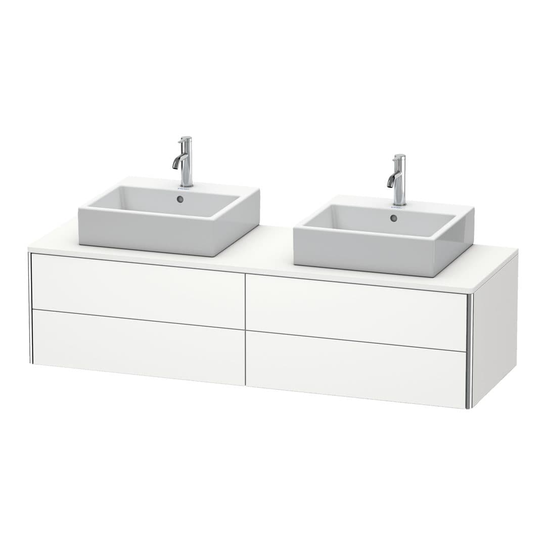 Duravit XSquare – Έπιπλο Νιπτήρα – 1600 mm, για κονσόλα, 4 συρτάρια, 1600 x 548 x 400 mm – White Satin Matt, Lacquer (XS4917B3636)