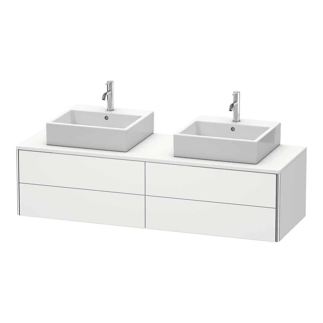 Duravit XSquare – Έπιπλο Νιπτήρα – 1600 mm, για κονσόλα, 4 συρτάρια, 1600 x 548 x 400 mm – Nordic white Satin Matt, Lacquer (XS4917B3939)