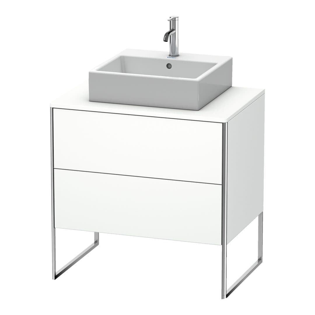 Duravit XSquare – Έπιπλο Νιπτήρα – 800 mm, για κονσόλα, 2 συρτάρια, νιπτήρας κέντρο, 800 x 548 x 778 mm – White Matt, Decor (XS492001818)
