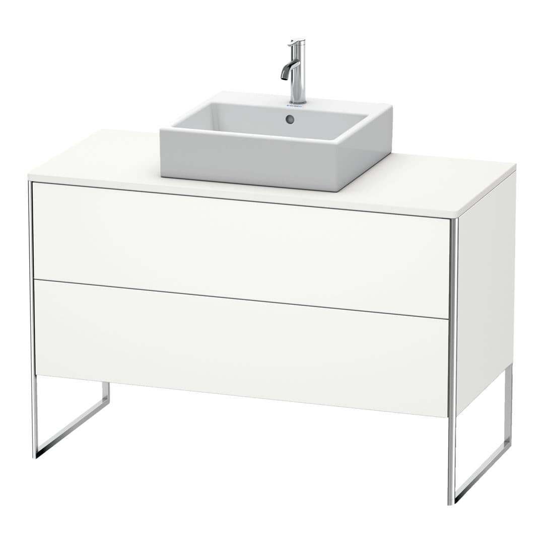Duravit XSquare – Έπιπλο Νιπτήρα – 1200 mm, για κονσόλα, 2 συρτάρια, νιπτήρας κέντρο, 1200 x 548 x 778 mm – White Satin Matt, Lacquer (XS492203636)
