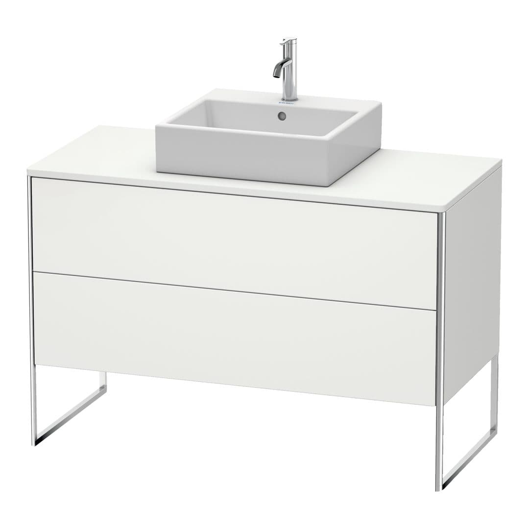Duravit XSquare – Έπιπλο Νιπτήρα – 1200 mm, για κονσόλα, 2 συρτάρια, νιπτήρας κέντρο, 1200 x 548 x 778 mm – Nordic white Satin Matt, Lacquer (XS492203939)