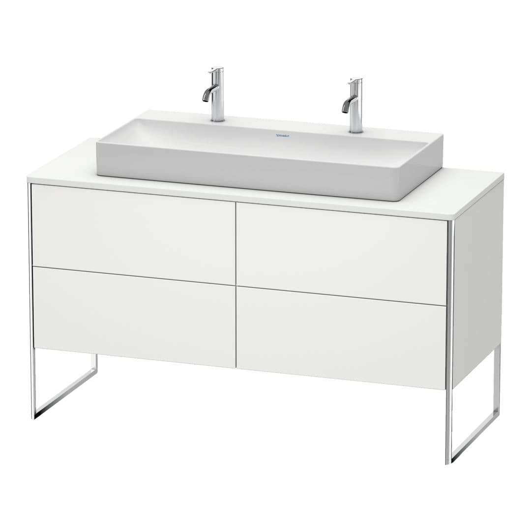 Duravit XSquare – Έπιπλο Νιπτήρα – 1400 mm, για κονσόλα, 4 συρτάρια, νιπτήρας κέντρο, 1400 x 548 x 778 mm – Nordic white Satin Matt, Lacquer (XS4925M3939)