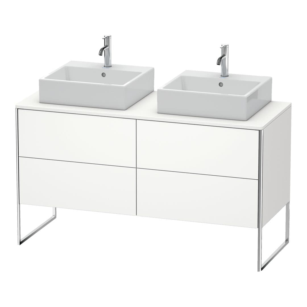 Duravit XSquare – Έπιπλο Νιπτήρα – 1400 mm, για κονσόλα, 4 συρτάρια, 1400 x 548 x 778 mm – White Satin Matt, Lacquer (XS4926B3636)