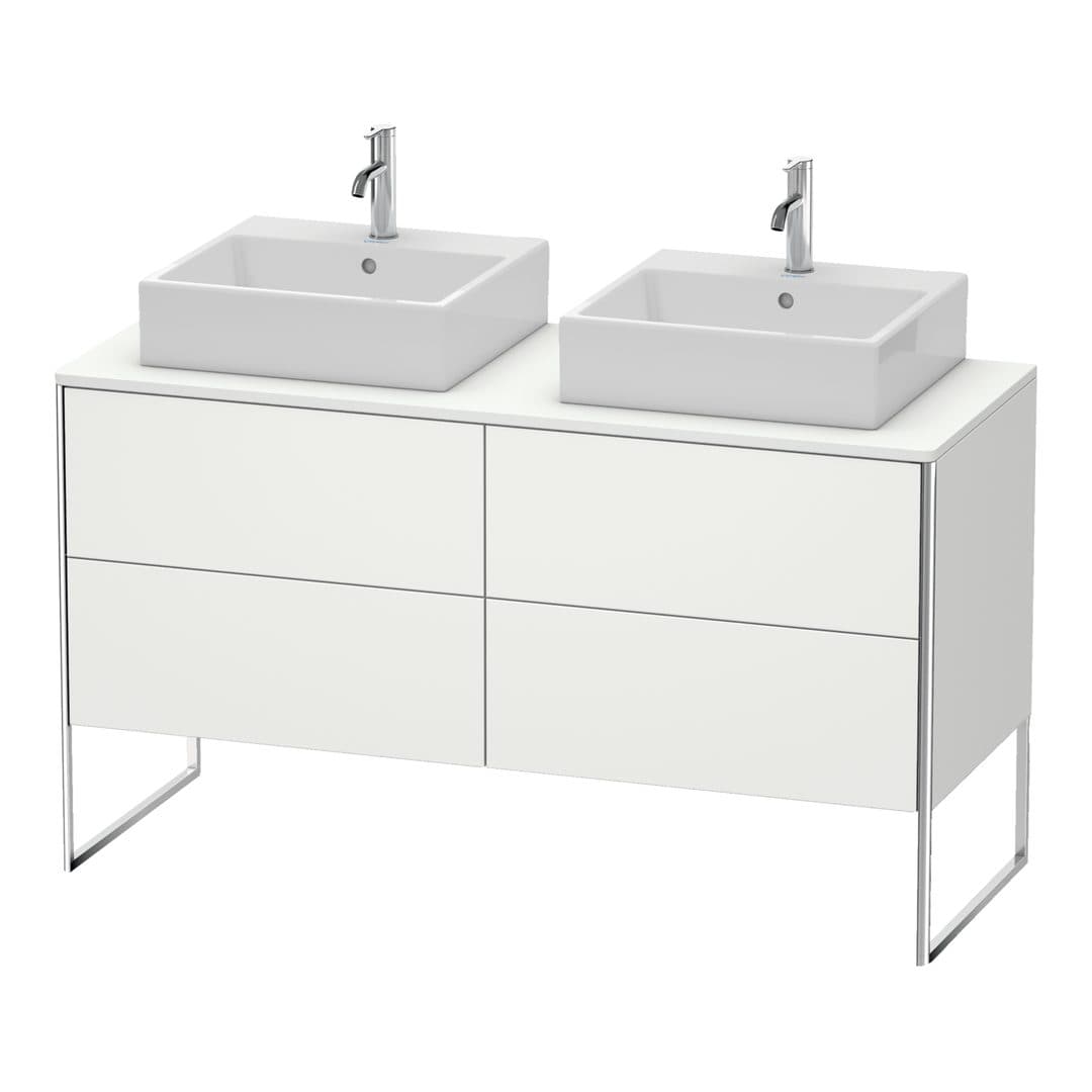 Duravit XSquare – Έπιπλο Νιπτήρα – 1400 mm, για κονσόλα, 4 συρτάρια, 1400 x 548 x 778 mm – Nordic white Satin Matt, Lacquer (XS4926B3939)
