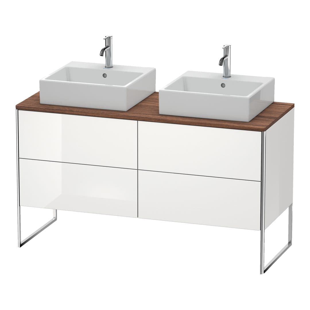 Duravit XSquare – Έπιπλο Νιπτήρα – 1400 mm, για κονσόλα, 4 συρτάρια, 1400 x 548 x 778 mm – White High Gloss, Lacquer (XS4926B8585)