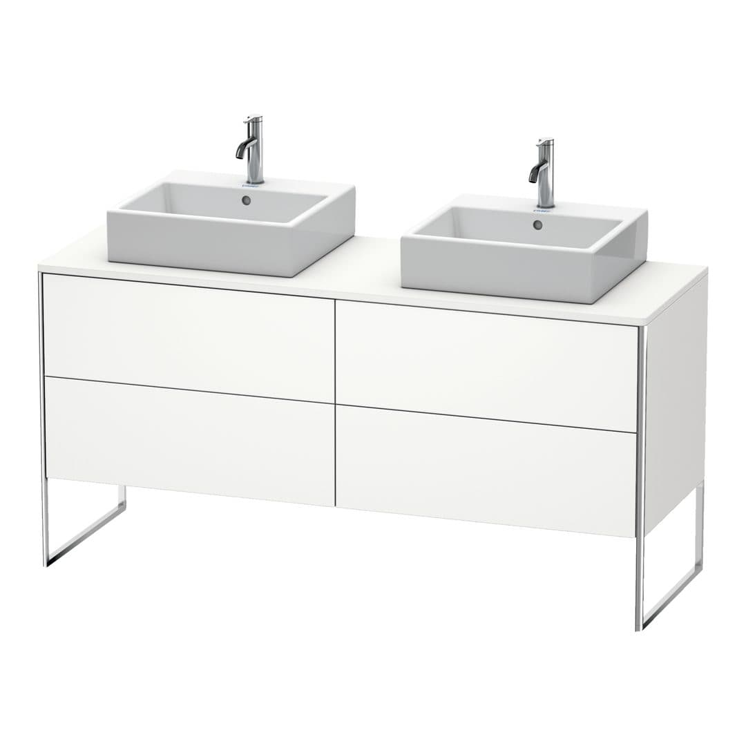 Duravit XSquare – Έπιπλο Νιπτήρα – 1600 mm, για κονσόλα, 4 συρτάρια, 1600 x 548 x 778 mm – White Satin Matt, Lacquer (XS4927B3636)