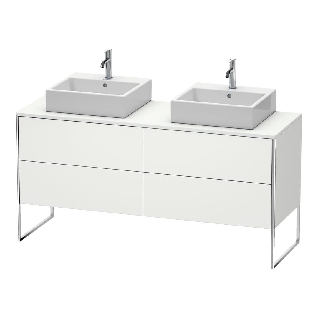 Duravit XSquare – Έπιπλο Νιπτήρα – 1600 mm, για κονσόλα, 4 συρτάρια, 1600 x 548 x 778 mm – Nordic white Satin Matt, Lacquer (XS4927B3939)