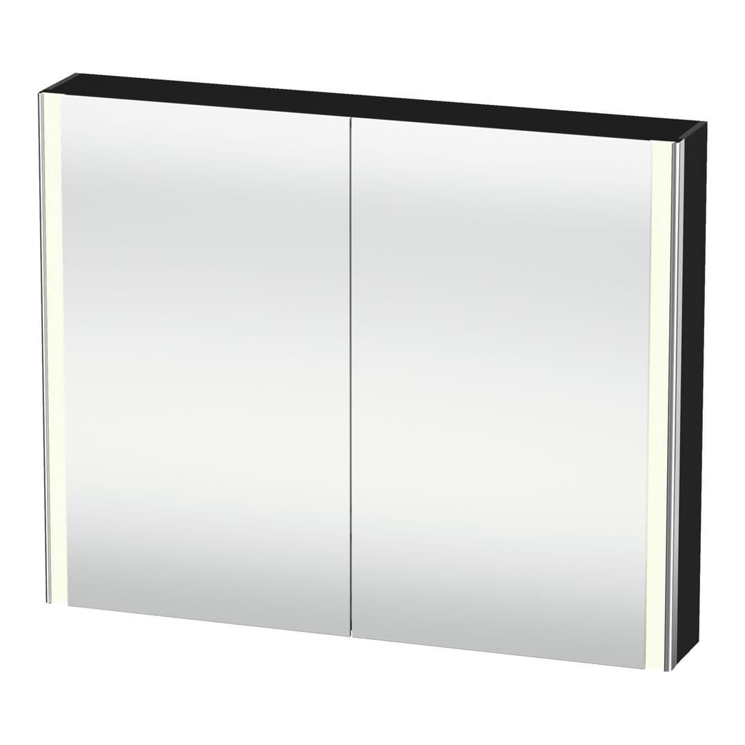 Duravit XSquare – Καθρέπτης Μπάνιου – 1000×800 mm, καθρεπτοντούλαπο, 2 πόρτες, με φωτισμό LED – Graphite (XS7113080806000)