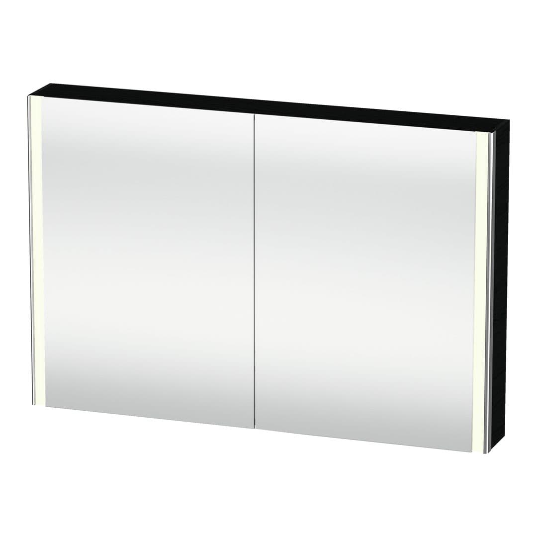Duravit XSquare – Καθρέπτης Μπάνιου – 1200×800 mm, καθρεπτοντούλαπο, 2 πόρτες, με φωτισμό LED – Black oak (XS7114016166000)