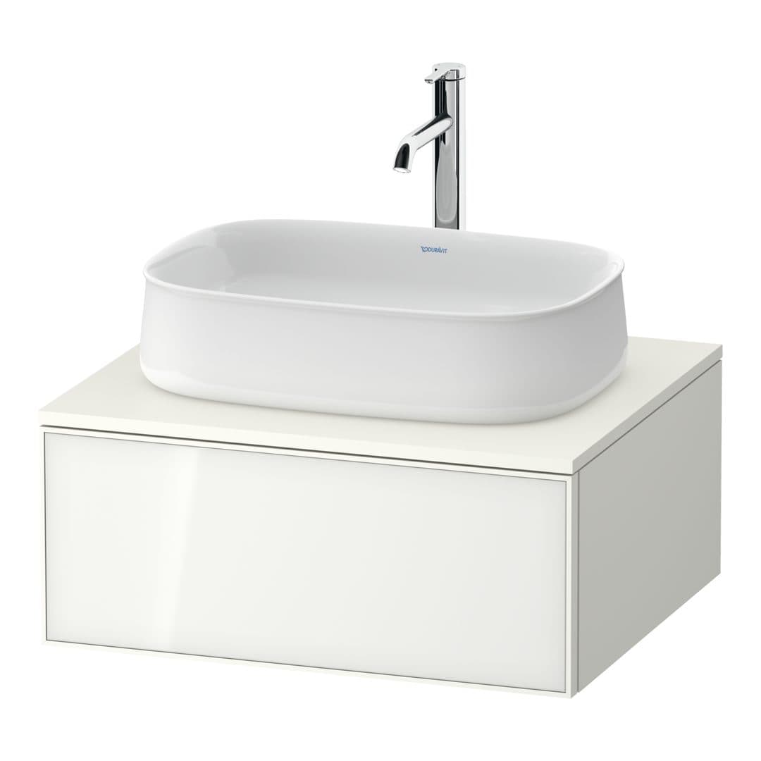 Duravit Zencha – Έπιπλο Νιπτήρα – 650 mm, για κονσόλα, 1 συρτάρι, νιπτήρας κέντρο – White, Glass (ZE4810064840000)