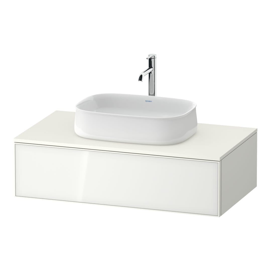 Duravit Zencha – Έπιπλο Νιπτήρα – 1000 mm, για κονσόλα, 1 συρτάρι, νιπτήρας κέντρο – White, Glass (ZE4811064840000)
