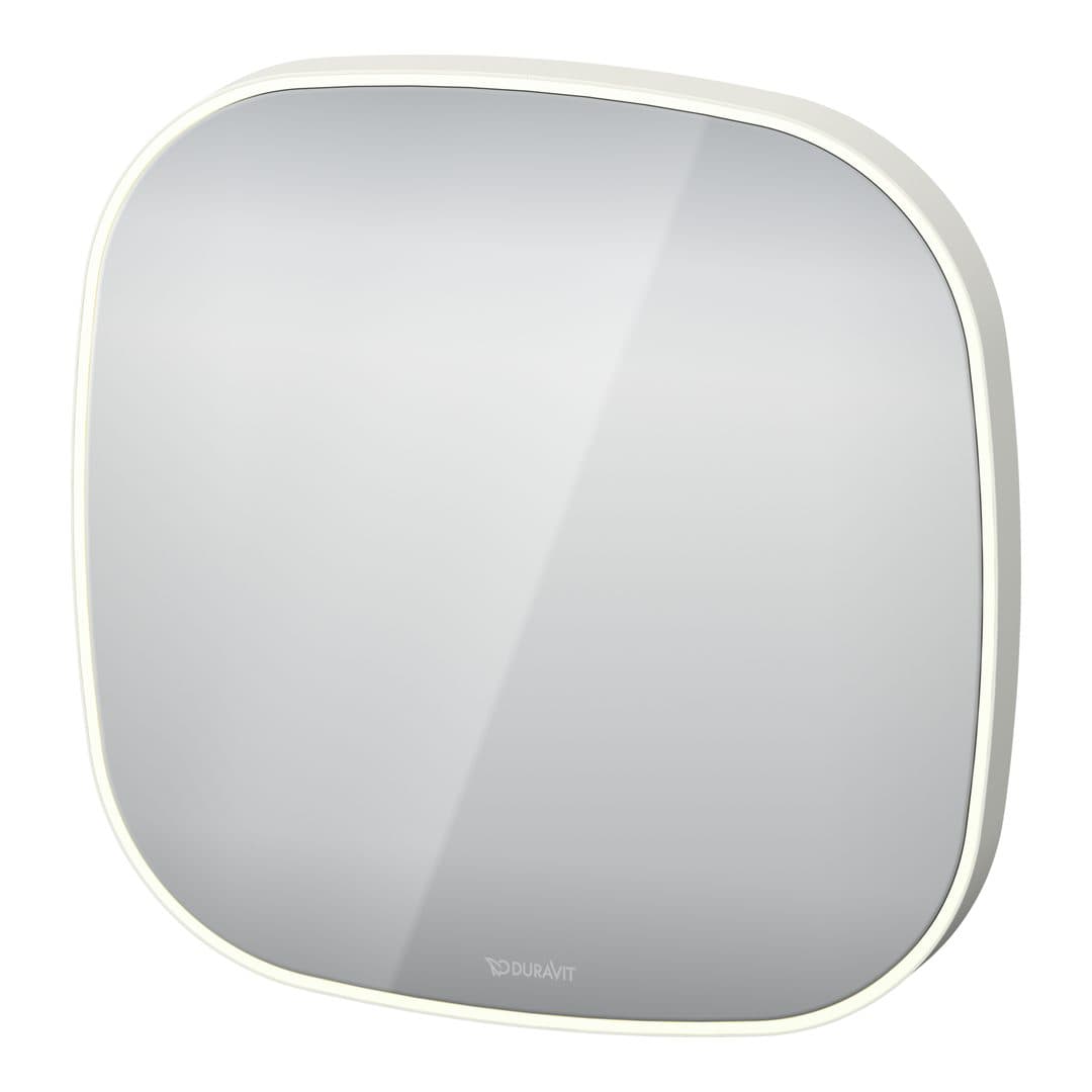 Duravit Zencha – Καθρέπτης Μπάνιου – 500×500 mm, με φωτισμό LED, έκδοση Sensor – White aluminum Matt (ZE7055000006100)
