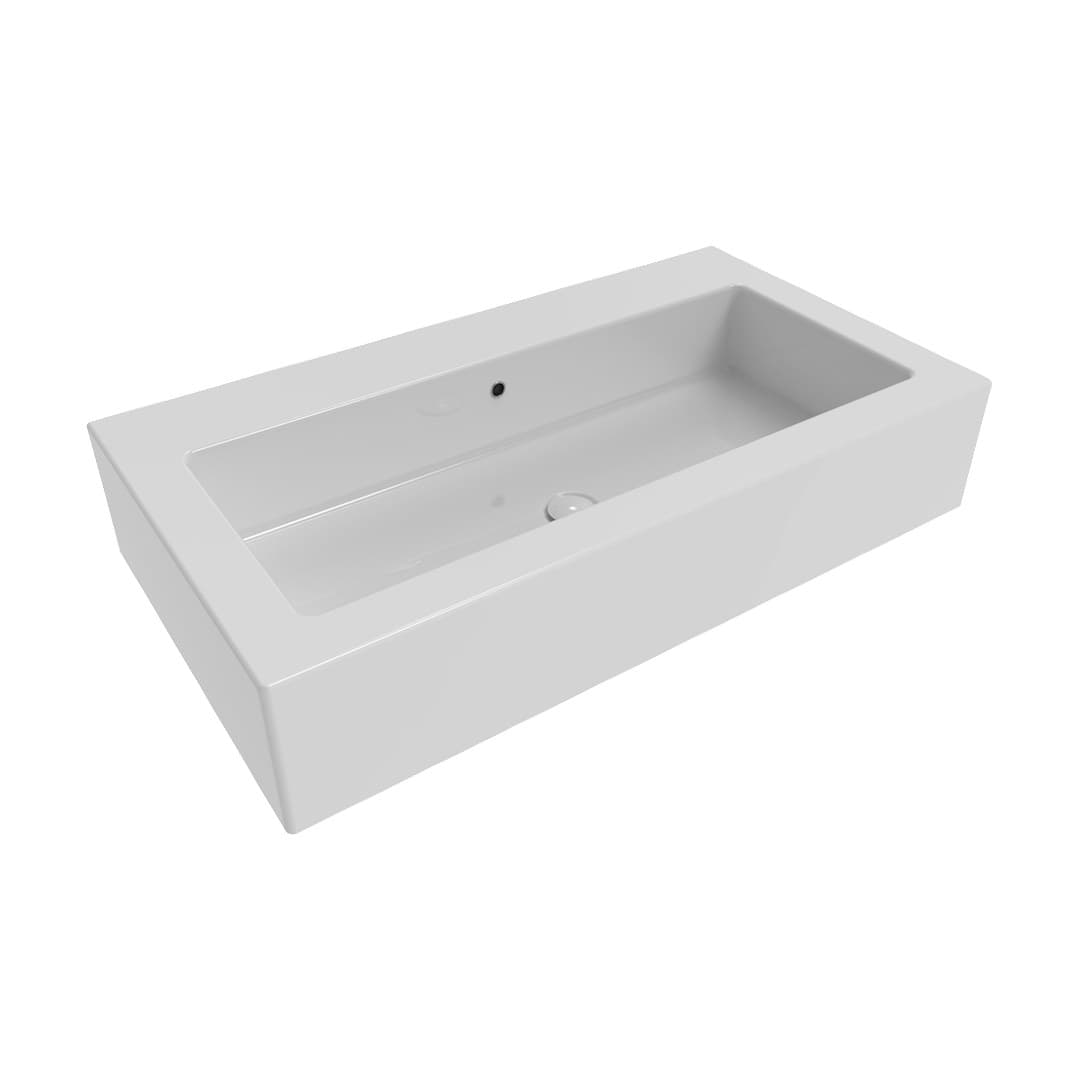 Flaminia ACQUAGRANDE 100 – Νιπτήρας Επικαθήμενος – White Glossy (5051)