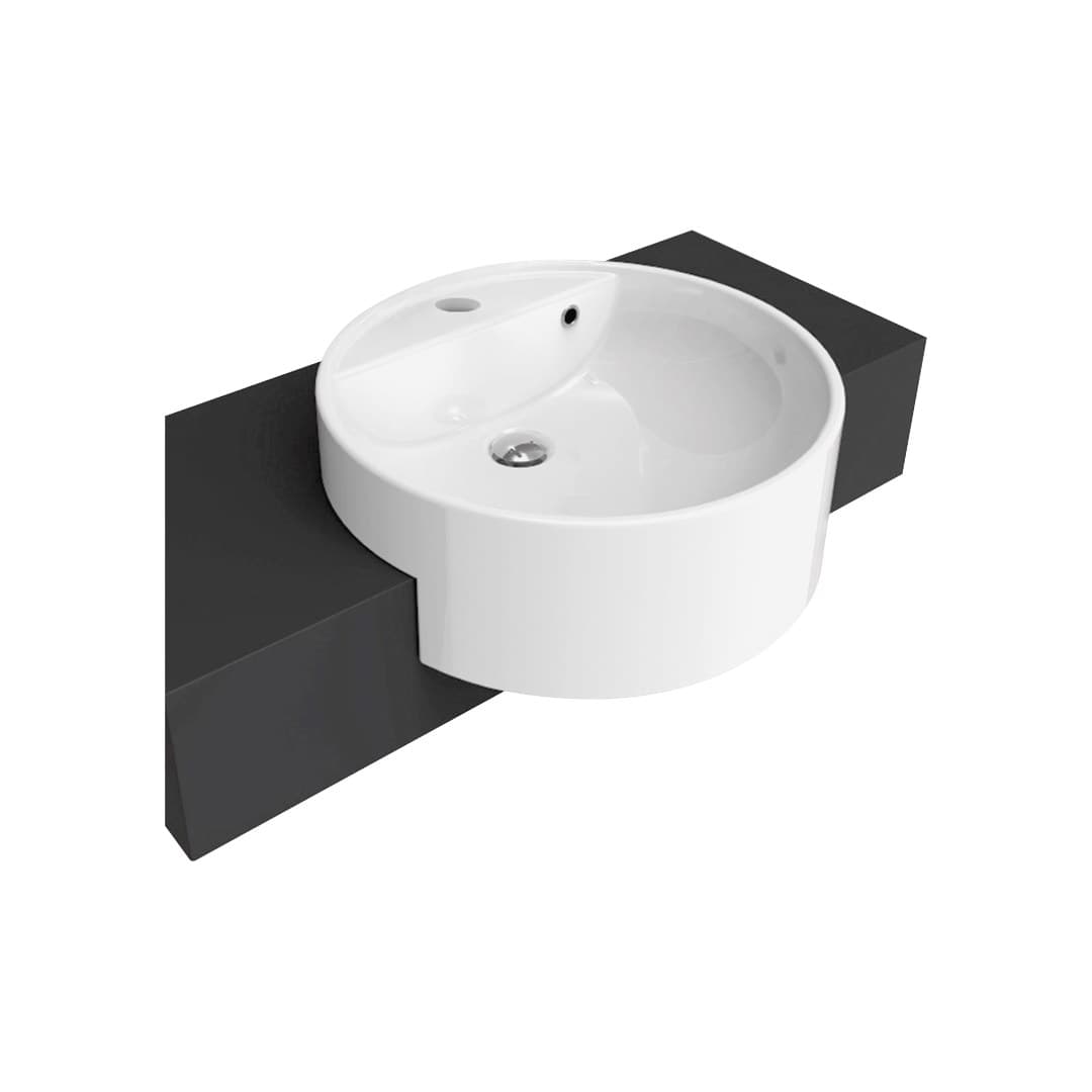 Flaminia TWIN SET 52 – Νιπτήρας Ημιένθετος – White Glossy (5054)
