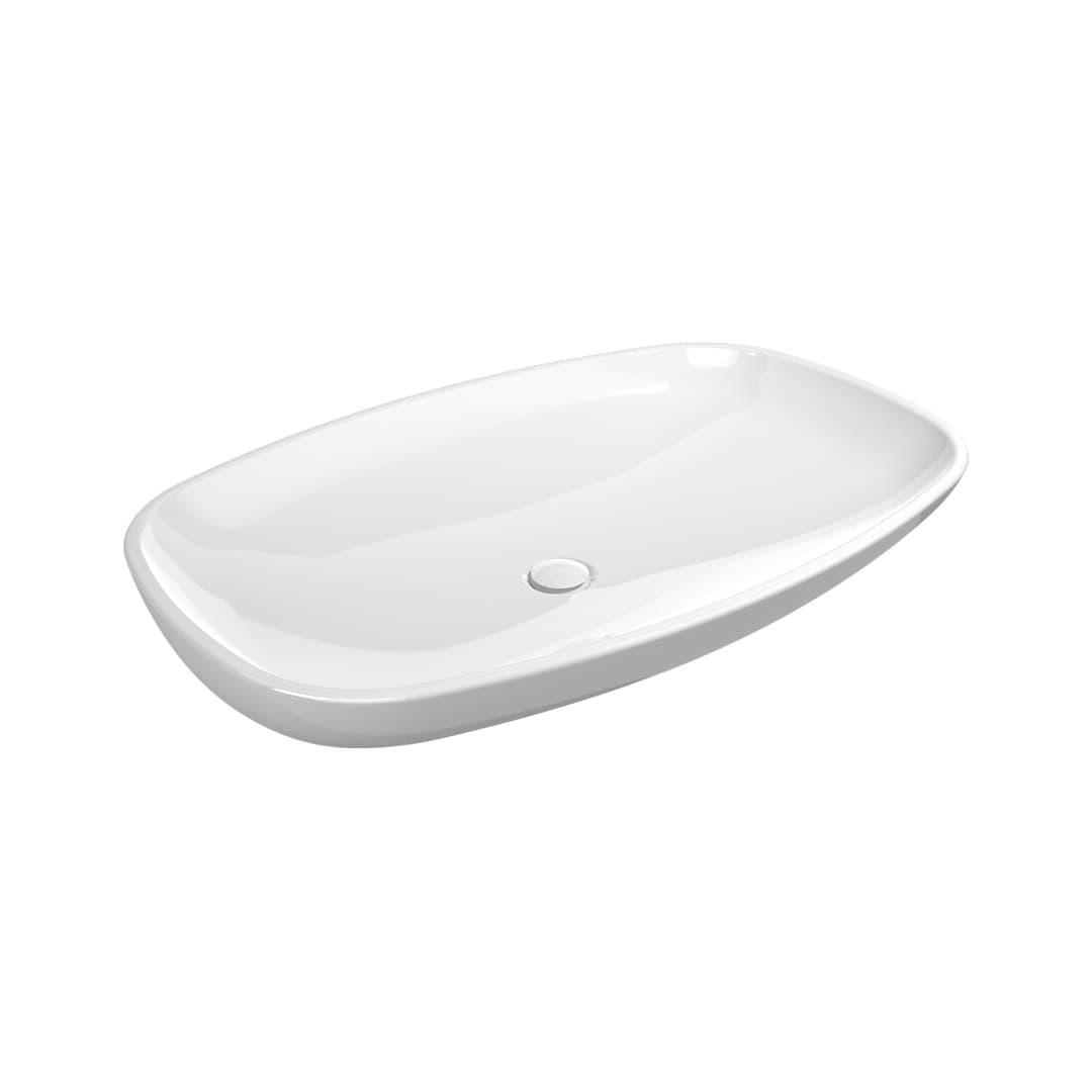 Flaminia NUDA 85 – Νιπτήρας Επικαθήμενος – Countertop – wall hung basin – White Glossy (5080)