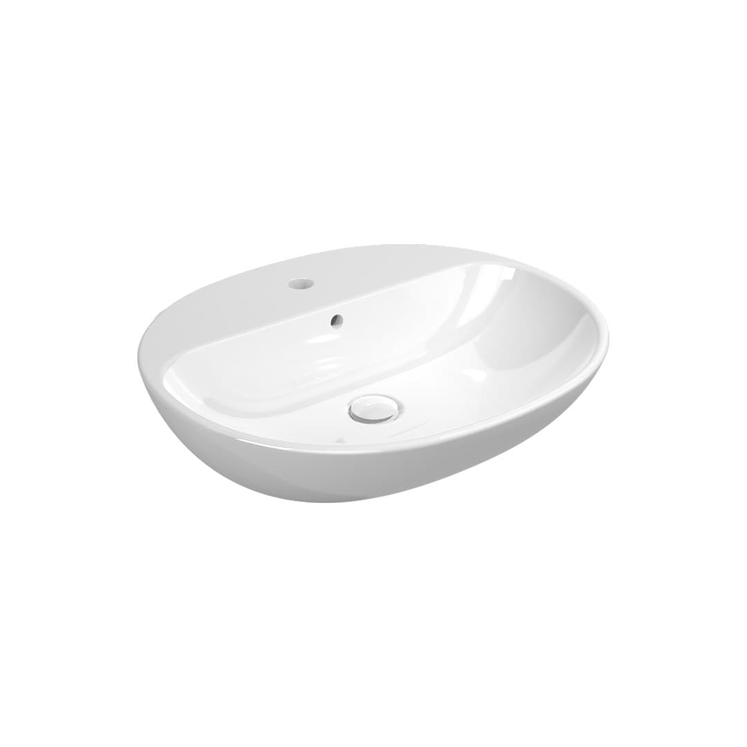 Flaminia NUDA 60 – Νιπτήρας Επικαθήμενος – White Glossy (5083)