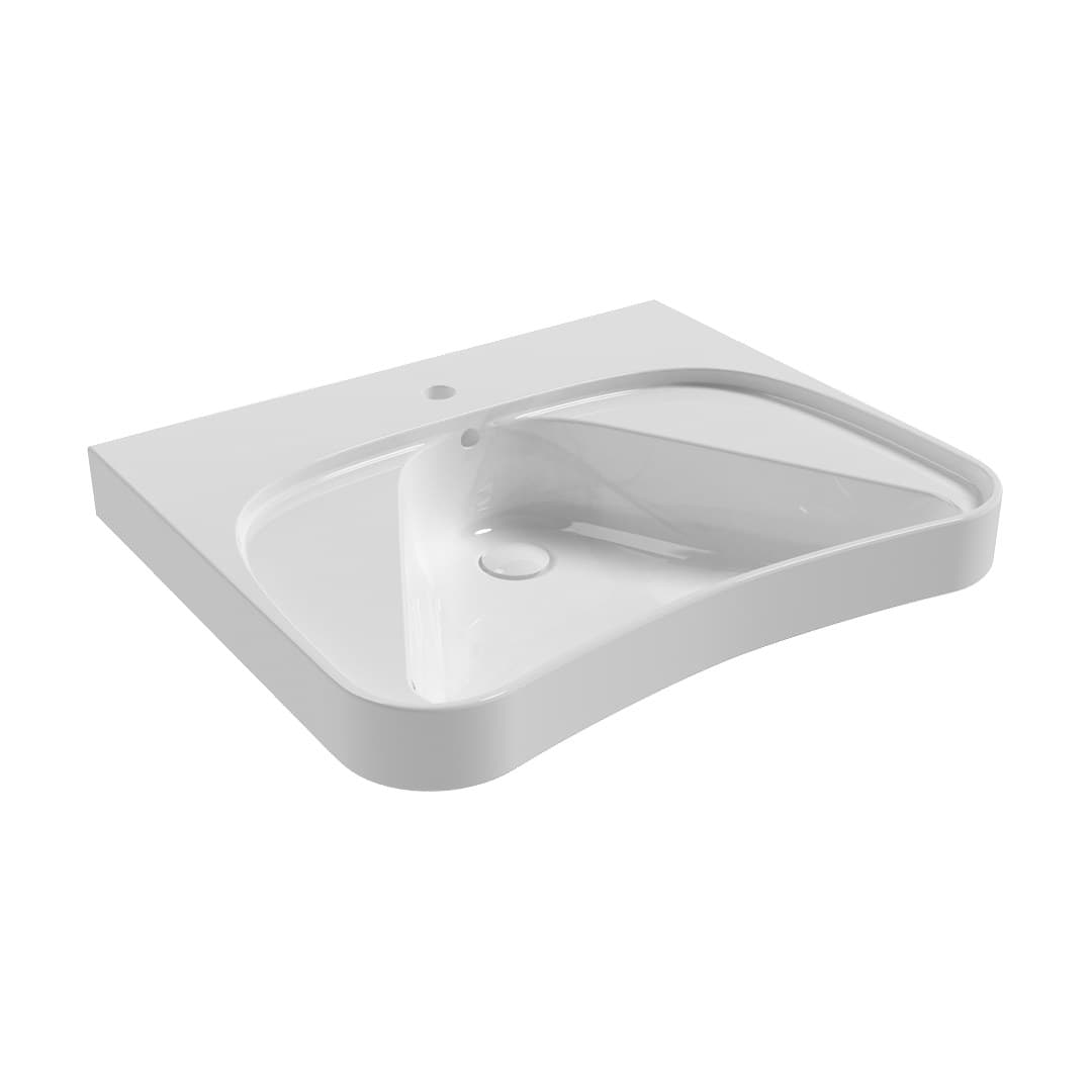 Flaminia APP SOLUTION 70 – Νιπτήρας Κρεμαστός – White Glossy (APD70)