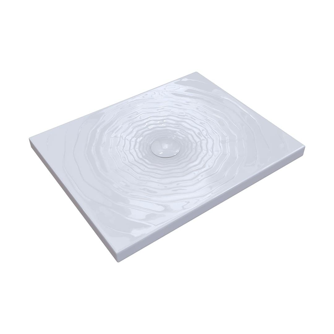 Flaminia WATER DROP – Ντουζιέρα – Shower tray 90×72 – White Glossy (DR90)