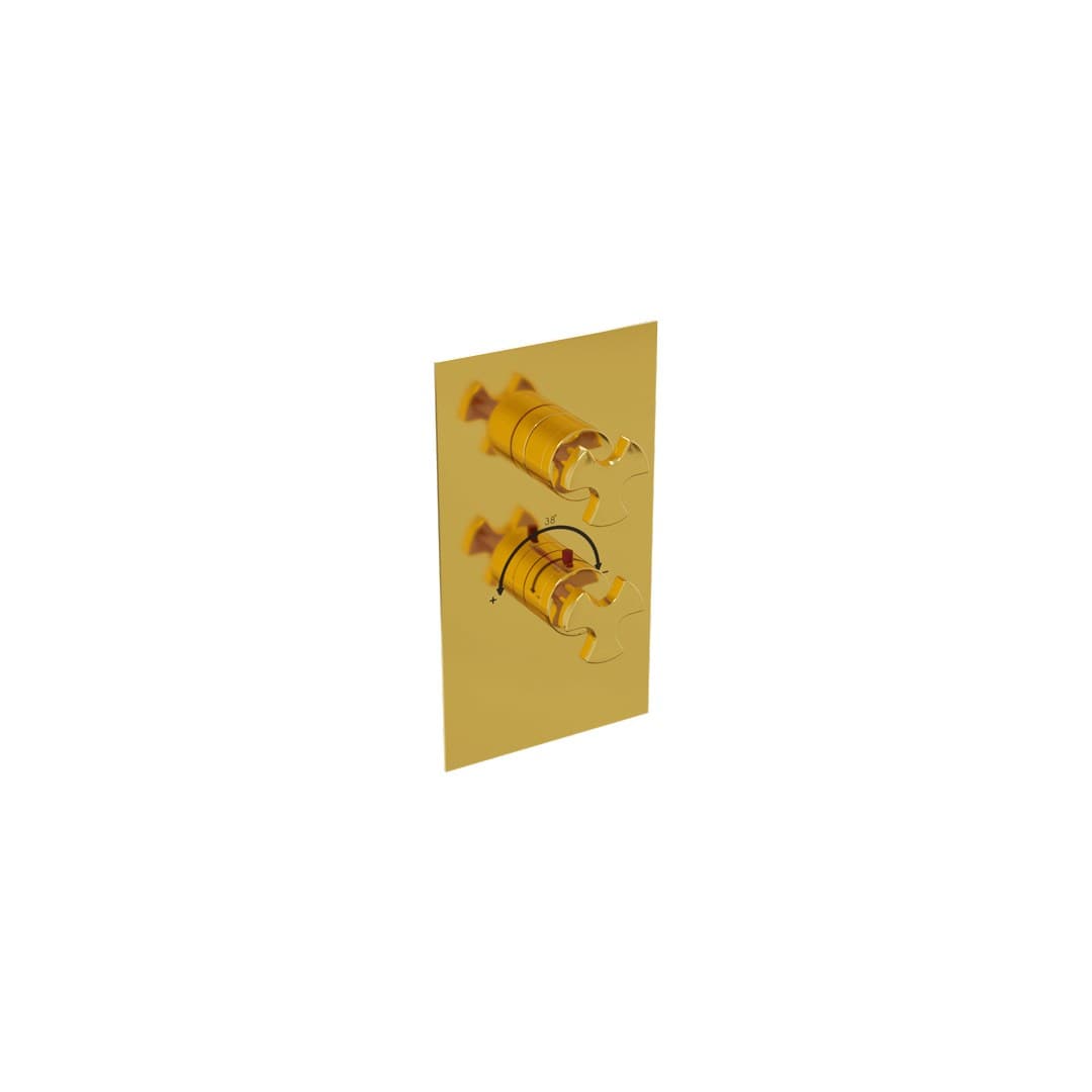 Flaminia EVERGREEN – Θερμοστατικός Μίκτης Ντους – Concealed thermostatic shower 1-outlet – Gold (EGBT1OR)