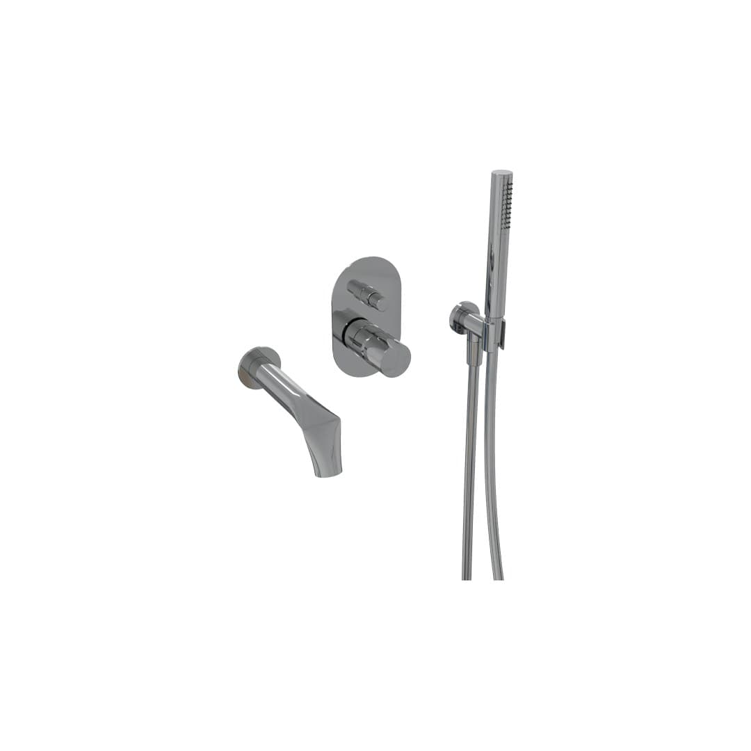 Flaminia FOLD – Μπαταρία Λουτρού Τοίχου – Concealed bath set – Chrome (FL2570)