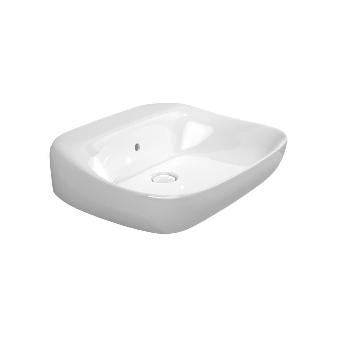 Flaminia FLUO 60 – Νιπτήρας Επικαθήμενος – White Glossy (FU60L)