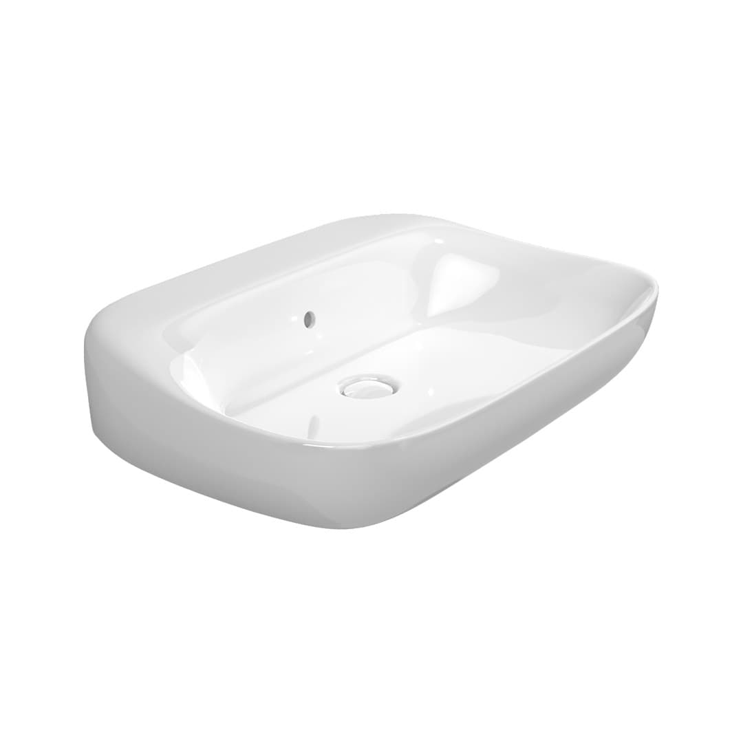 Flaminia FLUO 70 – Νιπτήρας Επικαθήμενος – White Glossy (FU70L)