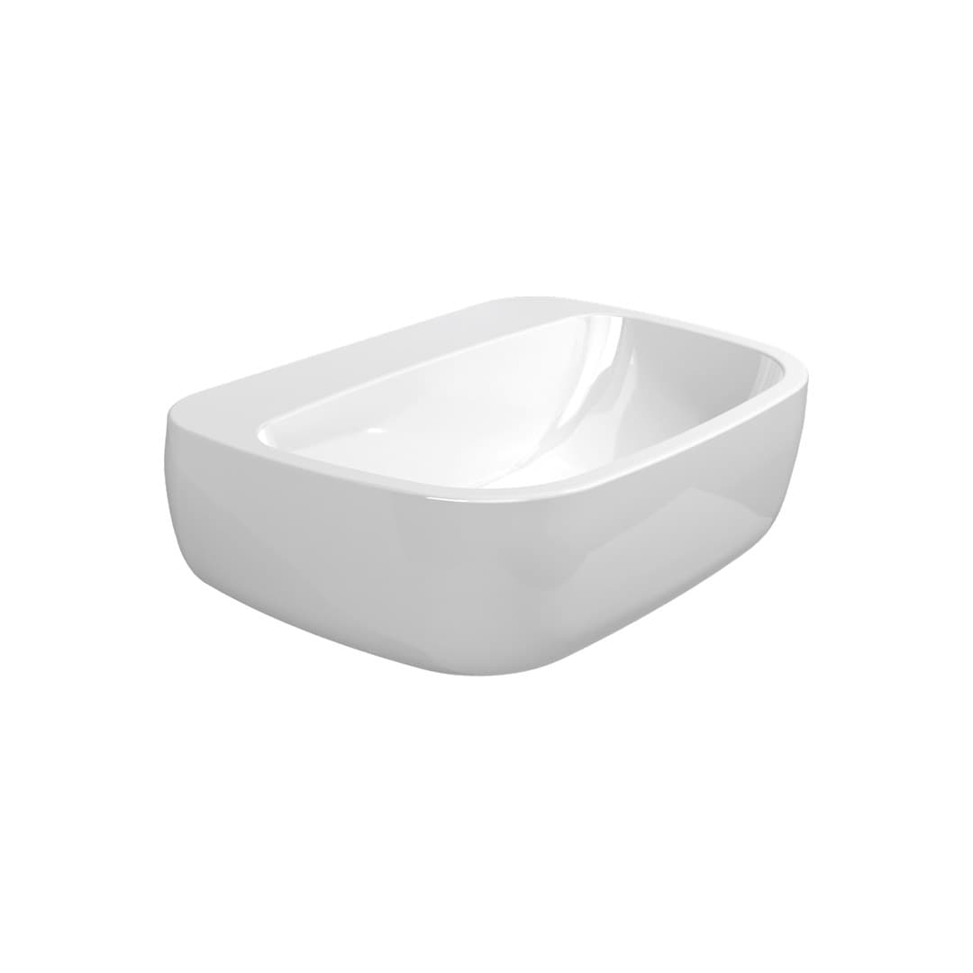 Flaminia MONÒ 54 – Νιπτήρας Επικαθήμενος – White Glossy (MN54L)