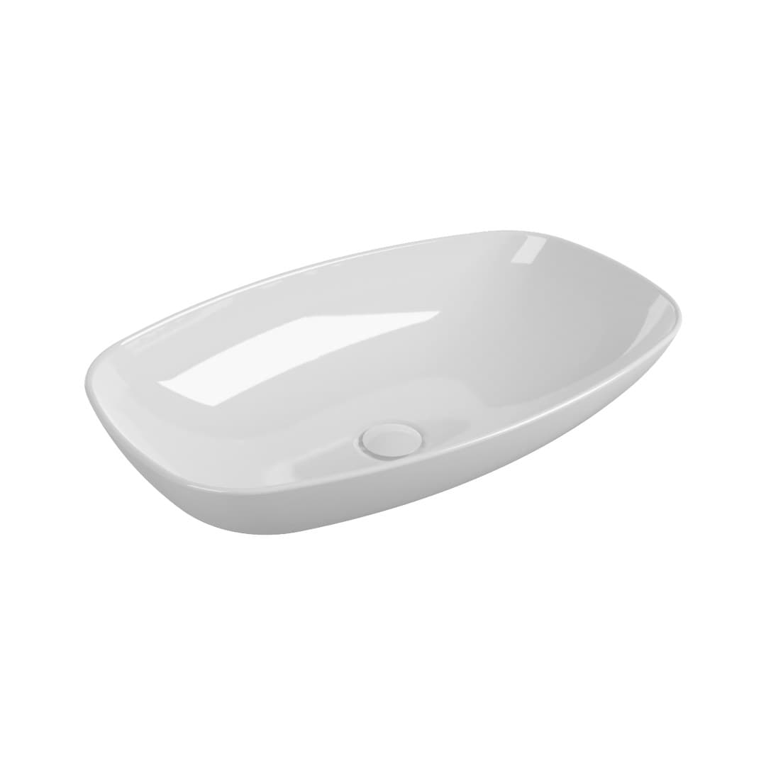 Flaminia NUDASLIM 60 – Νιπτήρας Επικαθήμενος – Countertop – wall hung basin – White Glossy (ND60L)